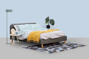 Ashley Queen Bed – Dark Grey