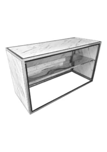 BROOKLYN™ BAR COUNTER (BT7 - LW) BIANCO WHITE BACK