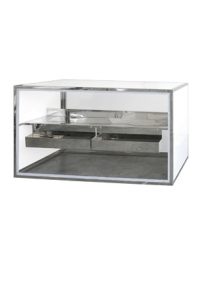 a brooklyn bar counter™ with two drawers and a glass top