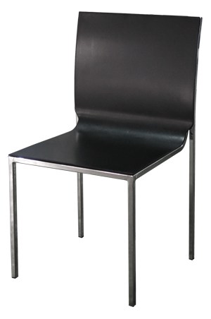 an aura black lounge chair on a white background