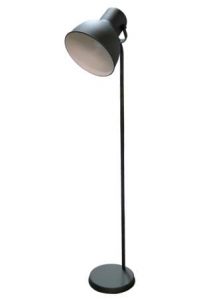 a spot floor lamp on a white background