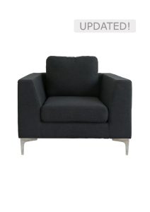 manhattan sofa single seater black
