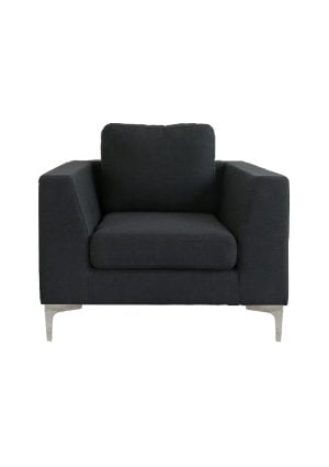 MANHATTAN SOFA SINGLE SEATER BLACK