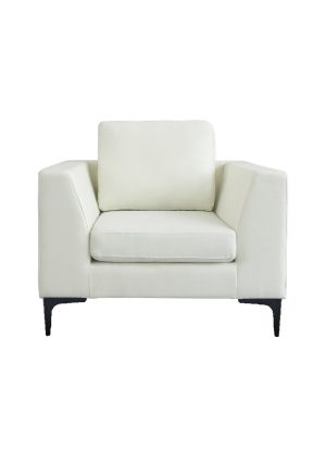 MANHATTAN SOFA SINGLE SEATER WHITE