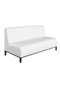an infinity modular sofa™ three seater with black legs on a white background