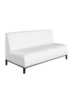 an infinity modular sofa™ three seater with black legs on a white background
