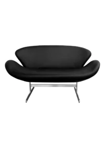 SWAN SOFA - DOUBLE SEATER - BLACK (SF13 - DB)
