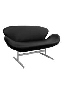 SWAN SOFA - DOUBLE SEATER - BLACK (SF13 - DB)
