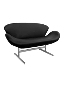 SWAN SOFA - DOUBLE SEATER - BLACK (SF13 - DB)