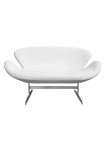 SWAN SOFA - DOUBLE SEATER - WHITE (SF13 - DW)