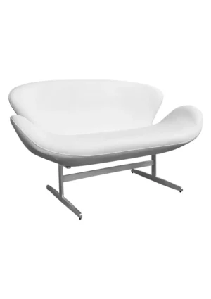 SWAN SOFA - DOUBLE SEATER - WHITE (SF13 - DW)