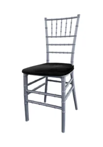 TIFFANY CHAIR SILVER - BLACK SEAT (CH7 - TSB) 2026