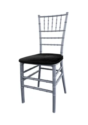 TIFFANY CHAIR SILVER - BLACK SEAT (CH7 - TSB) 2026