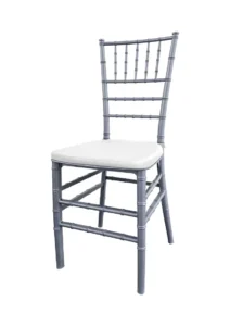 TIFFANY CHAIR SILVER - WHITE SEAT (CH7 - TSW) 2026