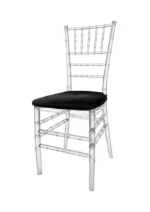 TIFFANY CHAIR TRANSPARENT - BLACK SEAT (CH7 - TTB) 2026