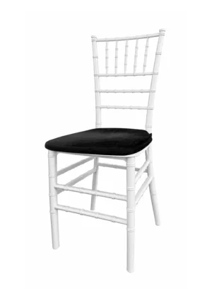 TIFFANY CHAIR WHITE - BLACK SEAT (CH7 - TWB) 2026