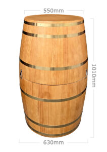 WINE BARREL - NATURAL OAK (AC2 - WOAK) Dimension