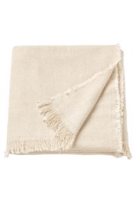 a beige blanket with fringes on it product name throw in beige