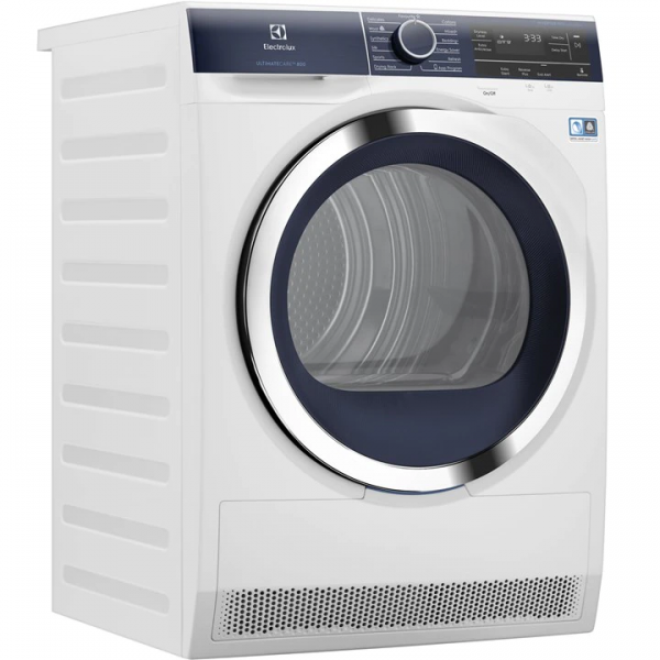 a 9kg ultimatecare™ 800 heat pump dryer on a white background