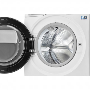 an 11kg ultimatecare 900 washing machine with the door open on a white background