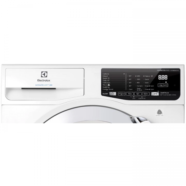 A 9kg UltimateCare™ 500 Washing Machine on a white background.