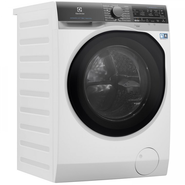 a 107kg ultimatecare™ 900 washer dryer on a white background