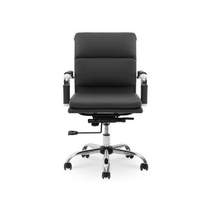 A Replica Eames Padded Executive MidBack Chair on a white background.