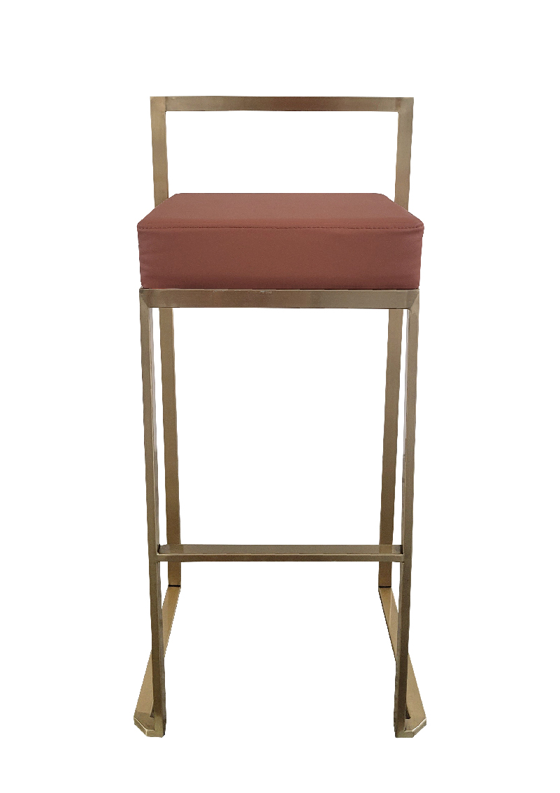 cubo bar stool gold brown
