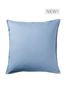 fluff cushion pastel blue