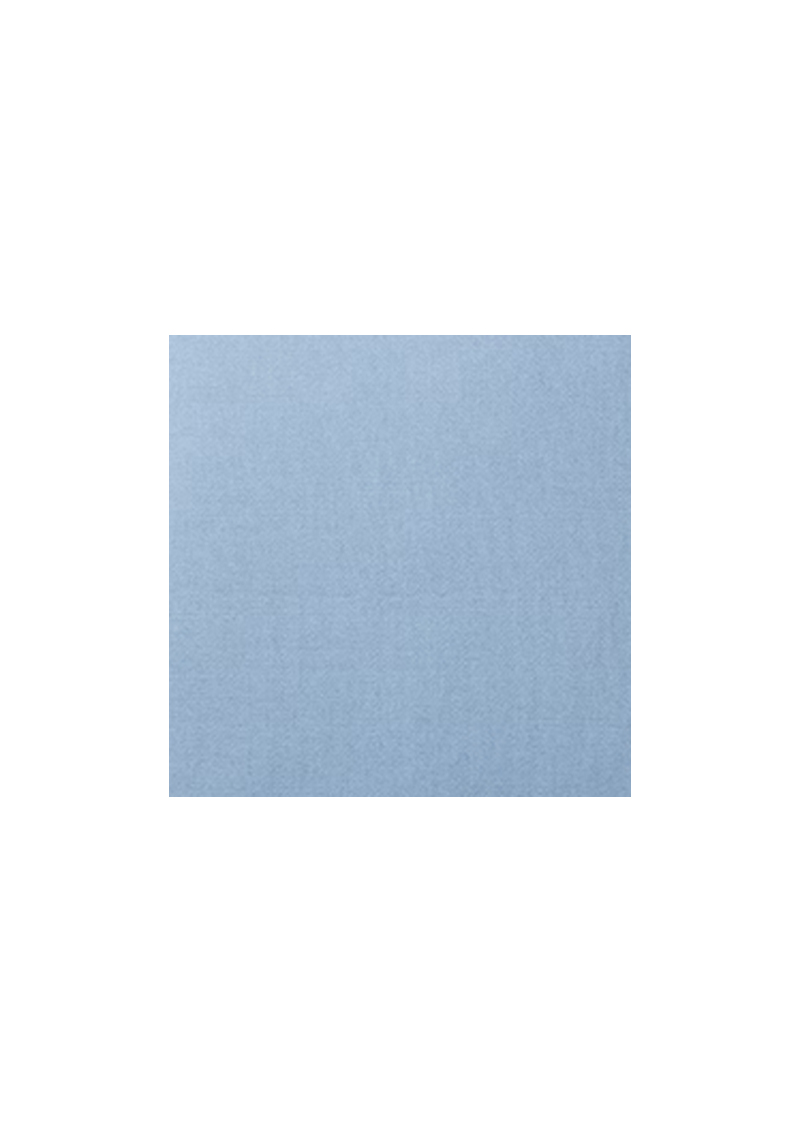 a fluff cushion pastel blue tablecloth on a white background