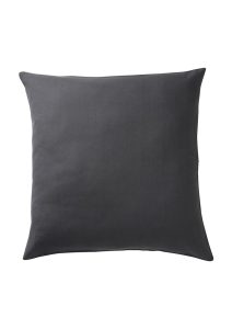 fluff cushion silk dark grey