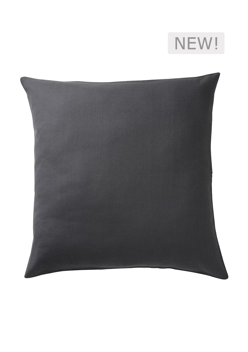 fluff cushion silk dark grey