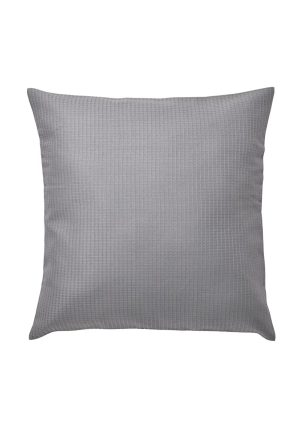 fluff cushion silk light grey