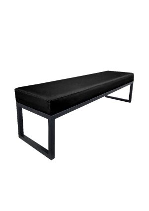 REGAL LONG BENCH BLACK™ - BLACK SEAT