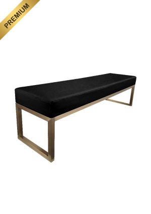 REGAL™ LONG BENCH GOLD - BLACK SEAT (OB2 - GB)_PREMIUM