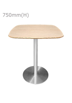 VALO MEETING TABLE - SILVER & SQUARISH TOP - WOOD (TB27 - S - SBR)
