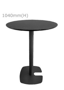 Fin™ Bar Table & Round Top - Black