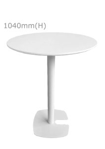 Fin™ Bar Table & Round Top - White