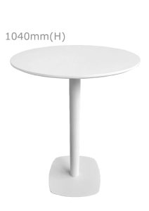 Fin™ Bar Table & Round Top - White