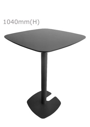 Fin™ Bar Table & Squarish Top - Black