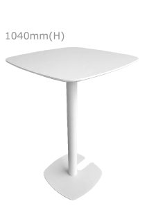 Fin™ Bar Table & Squarish Top - White