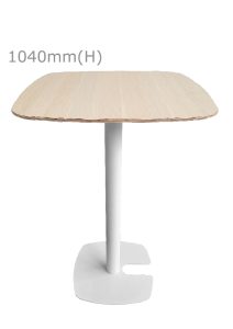 Fin™ Bar Table - White & Squarish Top - Wood