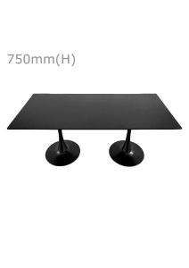 Tulip Table & Long Top - Black