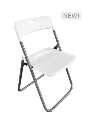 Boxster Seminar Folding Chair - White