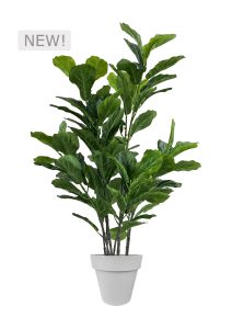 FAUX GREEN FIG 140CM IN GREY PLANTER (FL86 - FIGC)