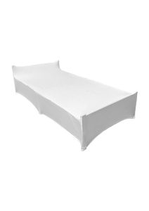 BIFOLD SINGLE BED - WHITE SPANDEX (BED9 - SWS)