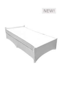 BIFOLD SINGLE BED - WHITE SPANDEX (BED9 - SWS)