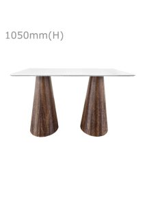 CONIC BAR TABLE™ & LONG TOP - WHITE (BT11 - LW)