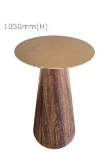 CONIC BAR TABLE™ & ROUND TOP - GOLD (BT11 - RG)