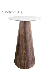 CONIC BAR TABLE™ & ROUND TOP - WHITE (BT11 - RW)